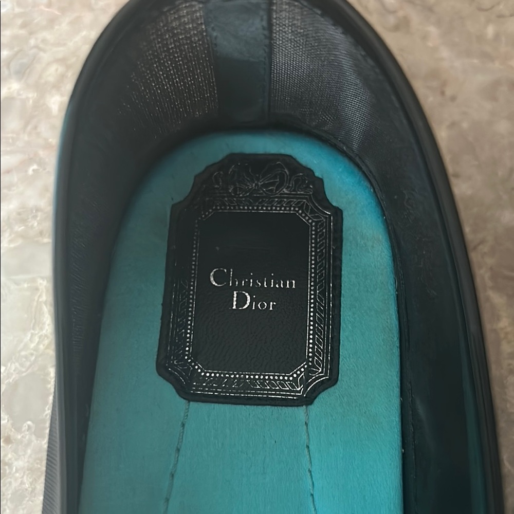 Dior Women's Black Embroidered Loafers - Picture 2 of 4